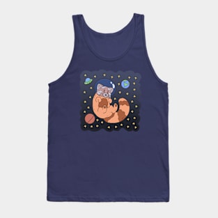 Red panda in space Tank Top